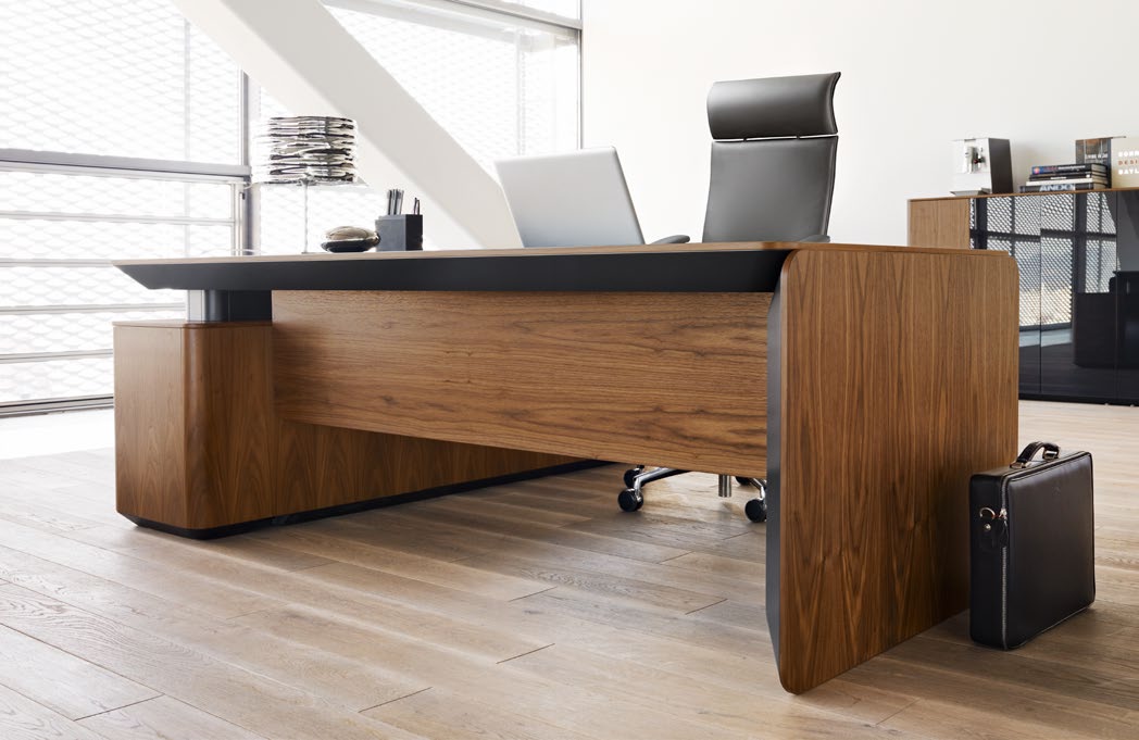 Executive eRange Rectangular Veneer desk (Exclusive) - Image 2
